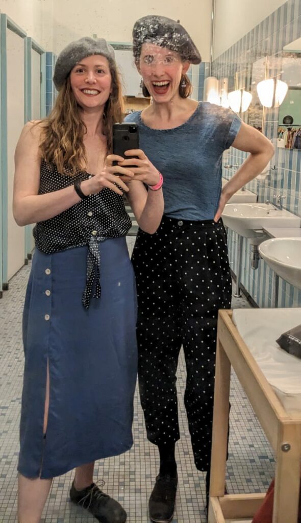 Annabel and Hanna making a selfie